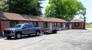 Plenty of parking for trucks and trailers