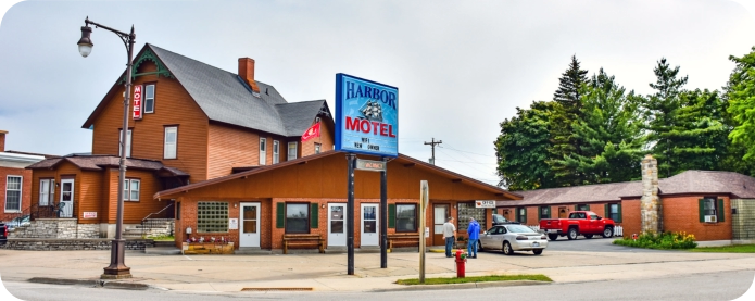 view of motel from accress the street