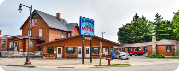 view of motel from accress the street